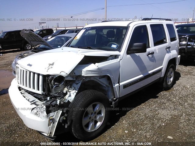 1J4PP2GKXAW118160 - 2010 JEEP LIBERTY SPORT WHITE photo 2