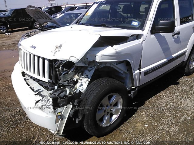 1J4PP2GKXAW118160 - 2010 JEEP LIBERTY SPORT 白色 照片 6