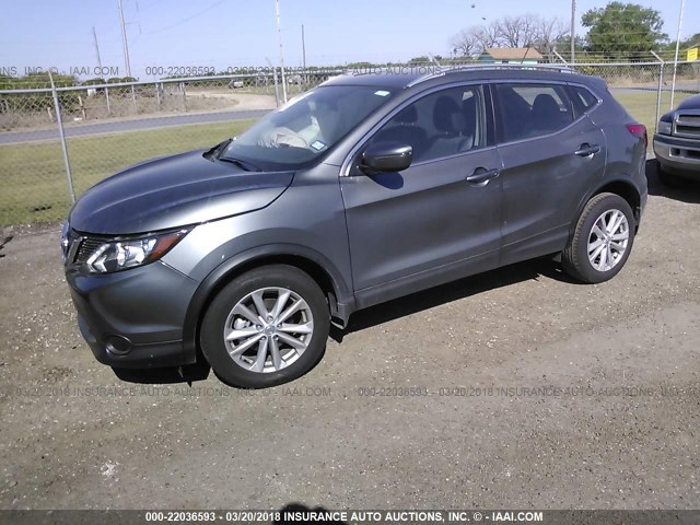 JN1BJ1CP8HW029987 - 2017 NISSAN ROGUE SPORT S/SV/SL GRAY photo 2