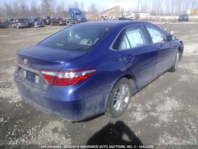 4T1BF1FKXGU533137 - 2016 TOYOTA CAMRY LE/XLE/SE/XSE ლურჯი ფოტო 4