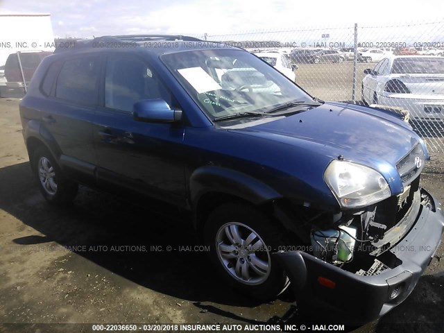 KM8JN72D57U615835 - 2007 HYUNDAI TUCSON SE/LIMITED BLUE photo 1