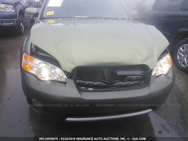 4S4BP86C174302514 - 2007 SUBARU LEGACY OUTBACK 3.0R LL BEAN GRAY photo 6