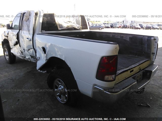 3C6UR5DL3HG610191 - 2017 RAM 2500 SLT WHITE photo 3