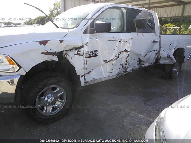 3C6UR5DL3HG610191 - 2017 RAM 2500 SLT WHITE photo 6