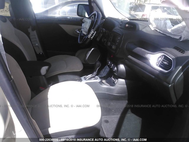 ZACCJAAT4GPC76145 - 2016 JEEP RENEGADE SPORT Թուխ լուսանկար 5