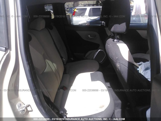 ZACCJAAT4GPC76145 - 2016 JEEP RENEGADE SPORT Թուխ լուսանկար 8