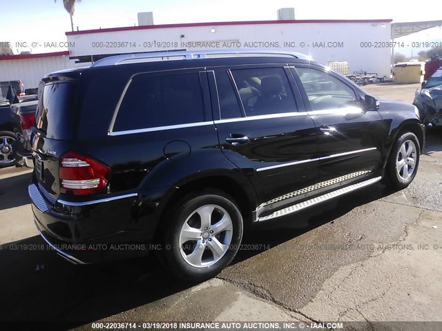 4JGBF7BE8CA789016 - 2012 MERCEDES-BENZ GL 450 4MATIC BLACK photo 4