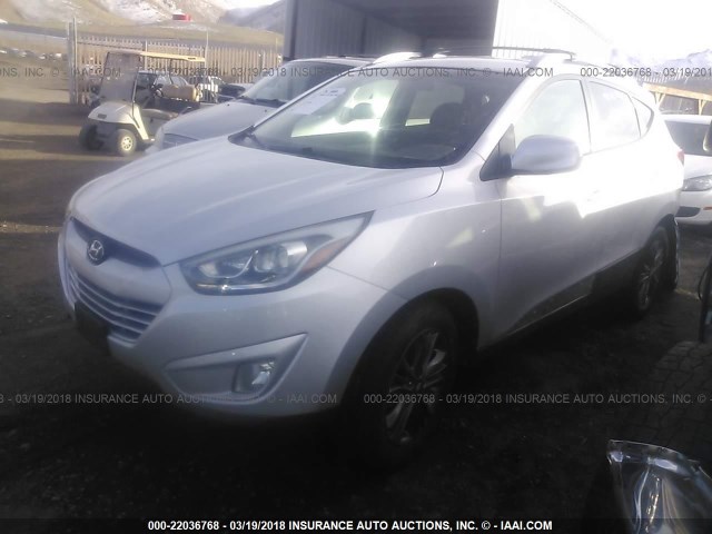 KM8JUCAG1EU926232 - 2014 HYUNDAI Tucson GLS/LIMITED/SE GRAY photo 2