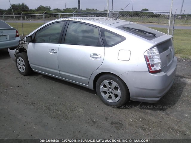 JTDKB20UX77675597 - 2007 TOYOTA PRIUS SILVER photo 3