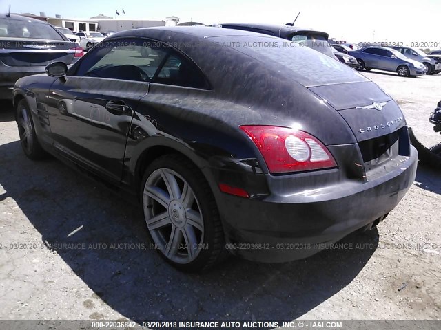 1C3LN59L47X072060 - 2007 CHRYSLER CROSSFIRE BLACK photo 3