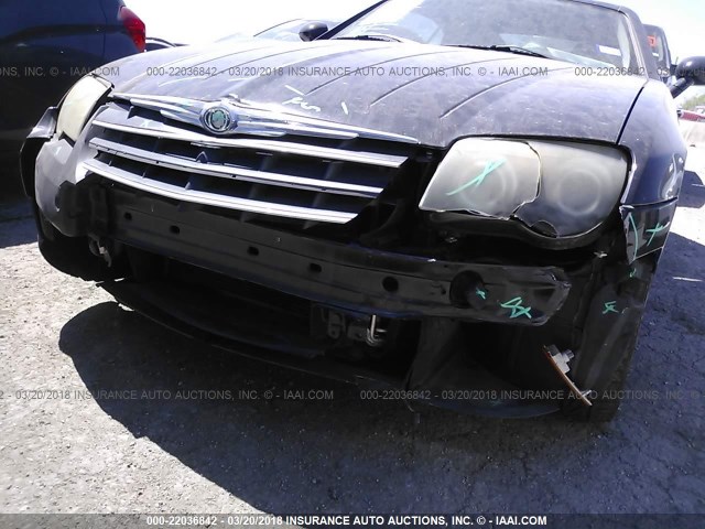 1C3LN59L47X072060 - 2007 CHRYSLER CROSSFIRE BLACK photo 6