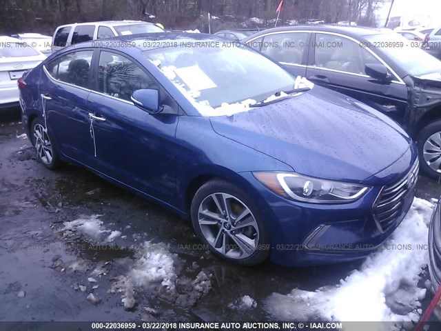 5NPD84LF8HH025972 - 2017 HYUNDAI ELANTRA SE/VALUE/LIMITED BLUE photo 1