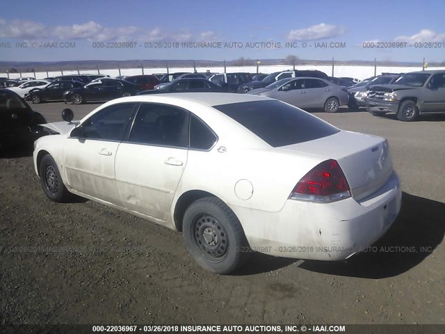 2G1WS551569383105 - 2006 CHEVROLET IMPALA POLICE WHITE photo 3