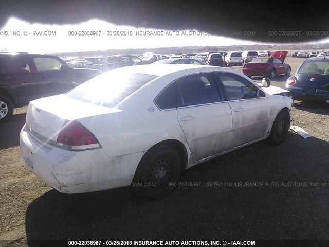 2G1WS551569383105 - 2006 CHEVROLET IMPALA POLICE WHITE photo 4