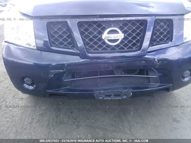 5N1AA08D98N609882 - 2008 NISSAN ARMADA SE/LE BLUE photo 6