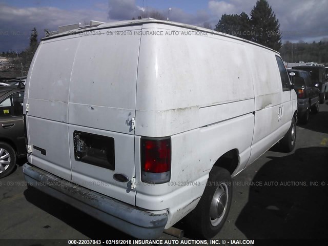 1FTNE24L1WHA67739 - 1998 FORD ECONOLINE E250 VAN WHITE photo 4