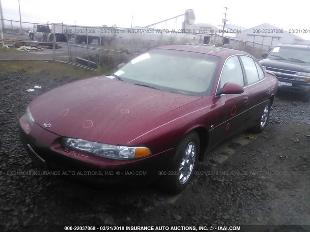 1G3WX52HXYF146355 - 2000 OLDSMOBILE INTRIGUE GLS RED photo 2
