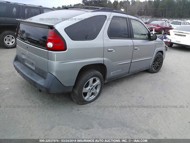 3G7DA03E84S522653 - 2004 PONTIAC AZTEK GRAY photo 4