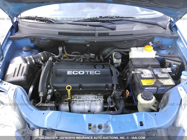 KL1TD66E79B650637 - 2009 CHEVROLET AVEO LS/LT 蓝色 照片 10