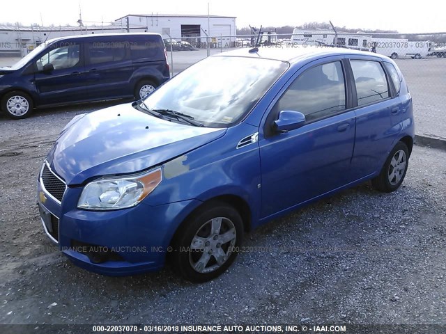 KL1TD66E79B650637 - 2009 CHEVROLET AVEO LS/LT 蓝色 照片 2
