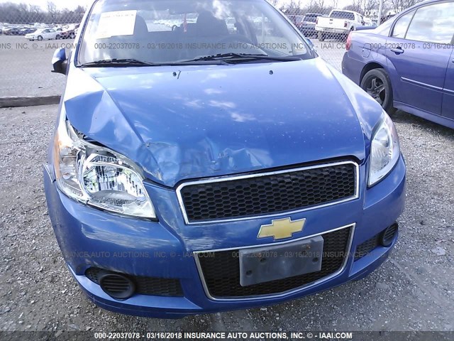 KL1TD66E79B650637 - 2009 CHEVROLET AVEO LS/LT 蓝色 照片 6