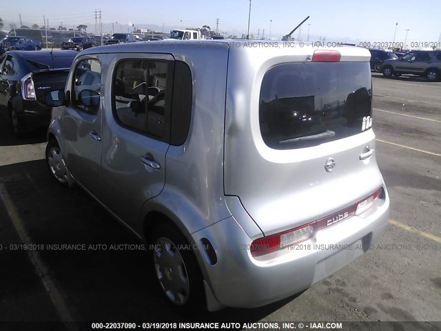 JN8AZ28R79T130236 - 2009 NISSAN CUBE S/SL SILVER photo 3