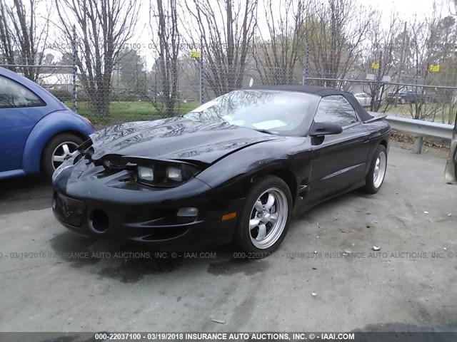 2G2FV32G7W2225602 - 1998 PONTIAC FIREBIRD TRANS AM BLACK photo 2