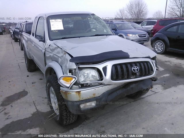 5TEWN72N34Z417311 - 2004 TOYOTA TACOMA XTRACAB SILVER photo 6