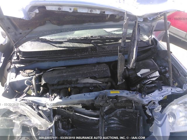 2T1KR32E28C695124 - 2008 TOYOTA COROLLA MATRIX XR BLUE photo 10