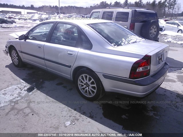 YV1TS94D811207668 - 2001 VOLVO S80 GRAY photo 3