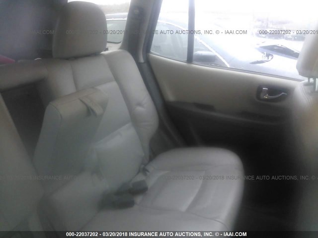 KM8SC13E55U953179 - 2005 HYUNDAI SANTA FE GLS/LX SILVER photo 8