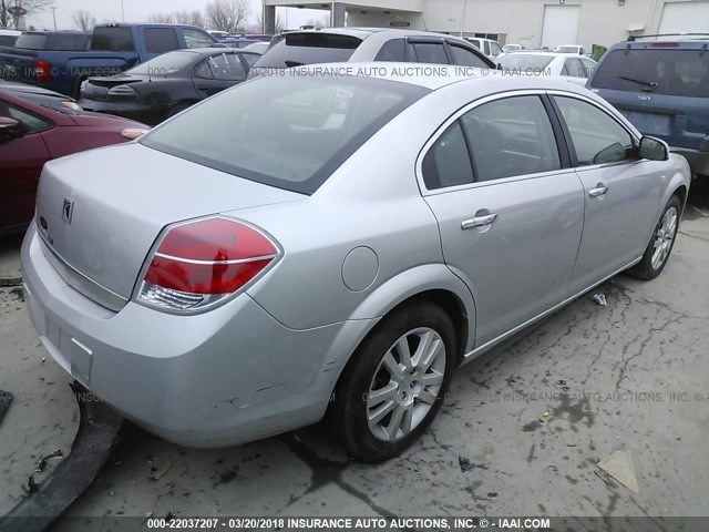 1G8ZV57B29F222833 - 2009 SATURN AURA XR SILVER photo 4