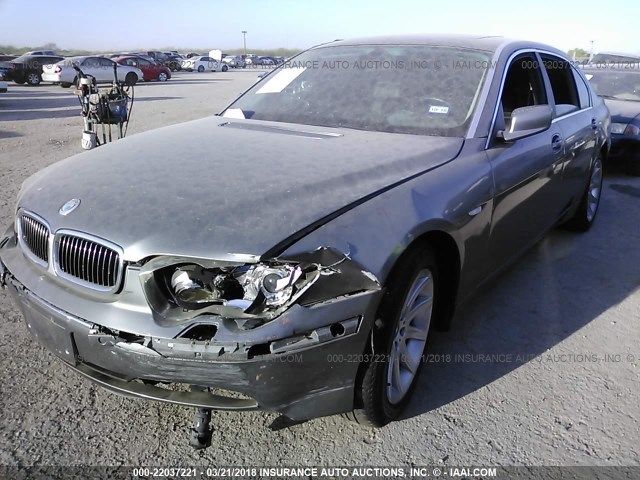 WBAGN63483DR12340 - 2003 BMW 745 LI GRAY photo 2