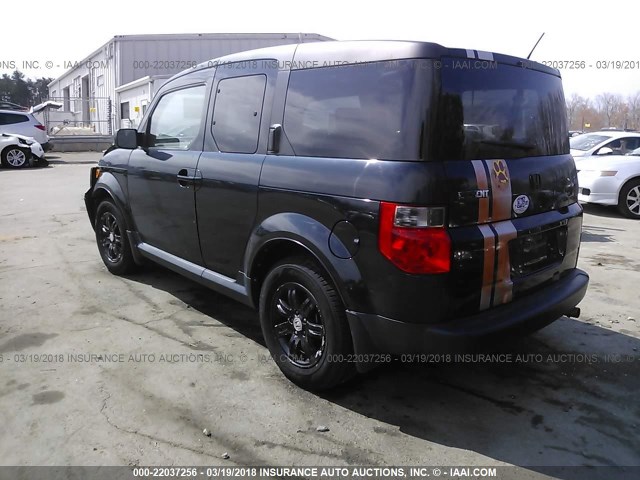 5J6YH287X8L009785 - 2008 HONDA ELEMENT EX BLACK photo 3