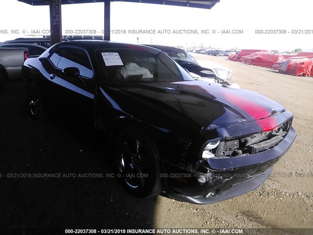 2C3CDYAG3EH160750 - 2014 DODGE CHALLENGER SXT BLACK photo 1