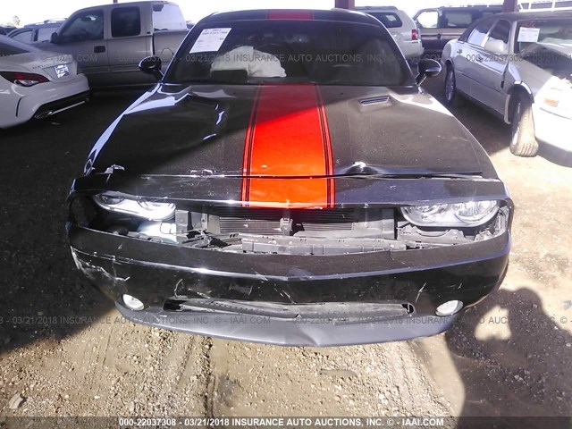 2C3CDYAG3EH160750 - 2014 DODGE CHALLENGER SXT BLACK photo 6