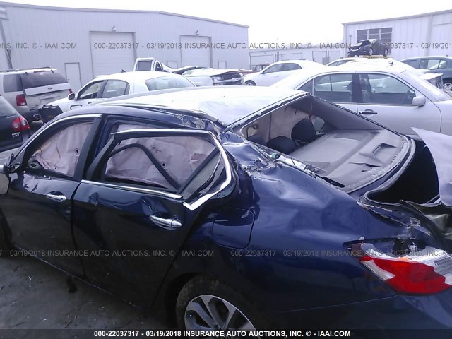 1HGCR2F57DA167605 - 2013 HONDA ACCORD SPORT ლურჯი ფოტო 6