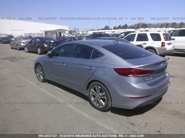 5NPD84LF2HH113609 - 2017 HYUNDAI ELANTRA SE/VALUE/LIMITED SILVER photo 3