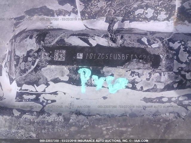 1G1ZC5EU3BF136252 - 2011 CHEVROLET MALIBU 1LT 黑色 照片 9