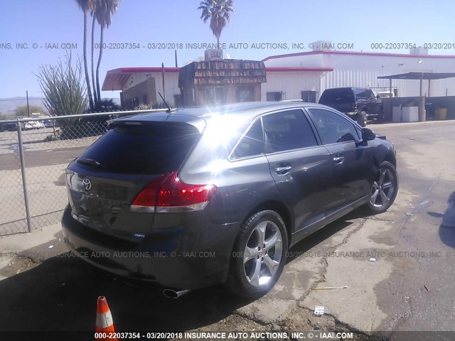 4T3BK11AX9U014576 - 2009 TOYOTA VENZA GRAY photo 4