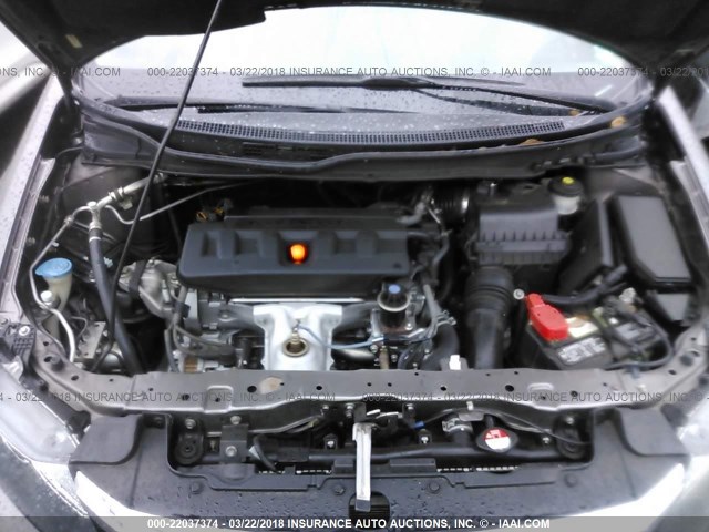19XFB2F92CE301841 - 2012 HONDA CIVIC EXL BROWN photo 10