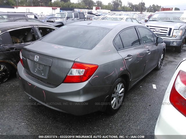 19XFB2F92CE301841 - 2012 HONDA CIVIC EXL BROWN photo 4