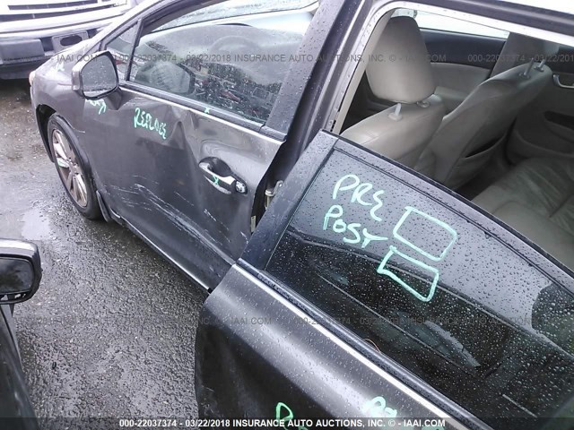 19XFB2F92CE301841 - 2012 HONDA CIVIC EXL BROWN photo 6