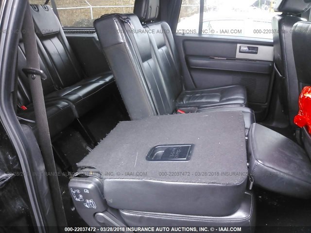 1FMFK20537LA22249 - 2007 FORD EXPEDITION EL LIMITED BLACK photo 8