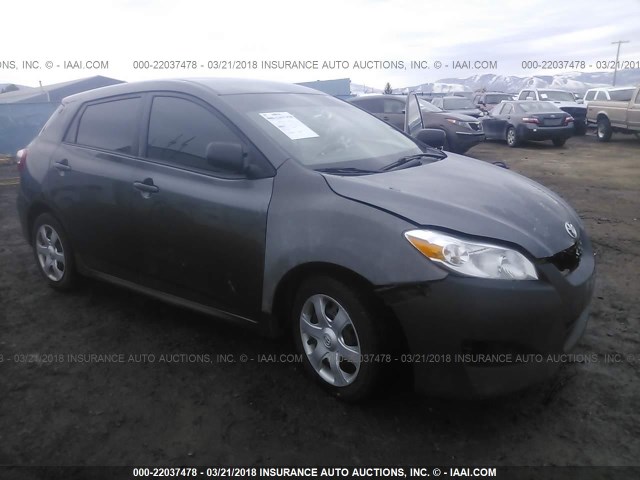 2T1KU4EE8AC529955 - 2010 TOYOTA COROLLA MATRIX  GRAY photo 1