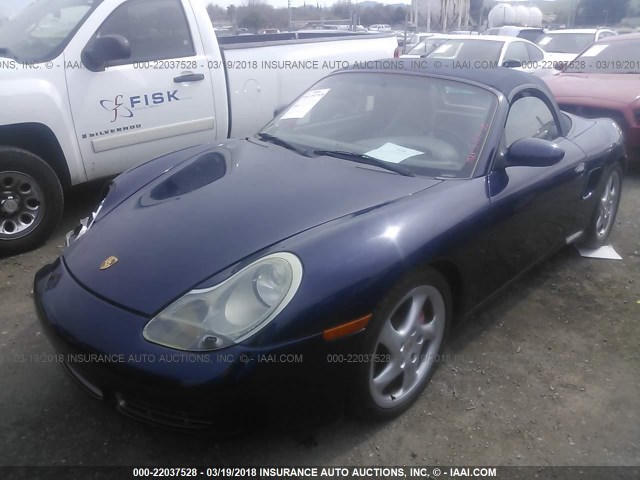 WP0CB29861U663708 - 2001 PORSCHE BOXSTER S Dark Blue photo 2