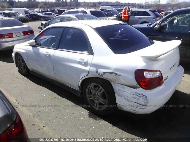 JF1GD29654H517524 - 2004 SUBARU IMPREZA WRX WHITE photo 3