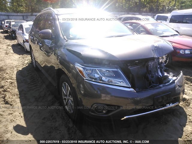 5N1AR2MN4GC641930 - 2016 NISSAN PATHFINDER S/SV/SL/PLATINUM 棕色 照片 1