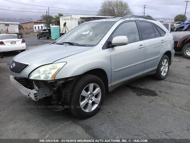 JTJGA31U440022147 - 2004 LEXUS RX 330 GREEN photo 2