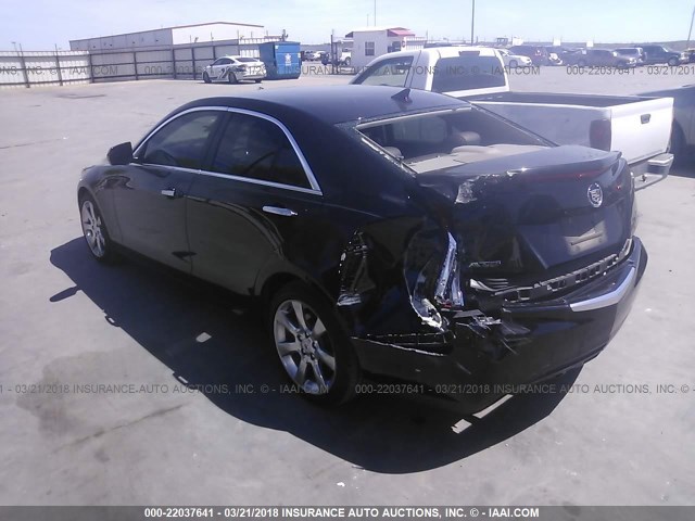 1G6AA5RX6E0176382 - 2014 CADILLAC ATS BLACK photo 3